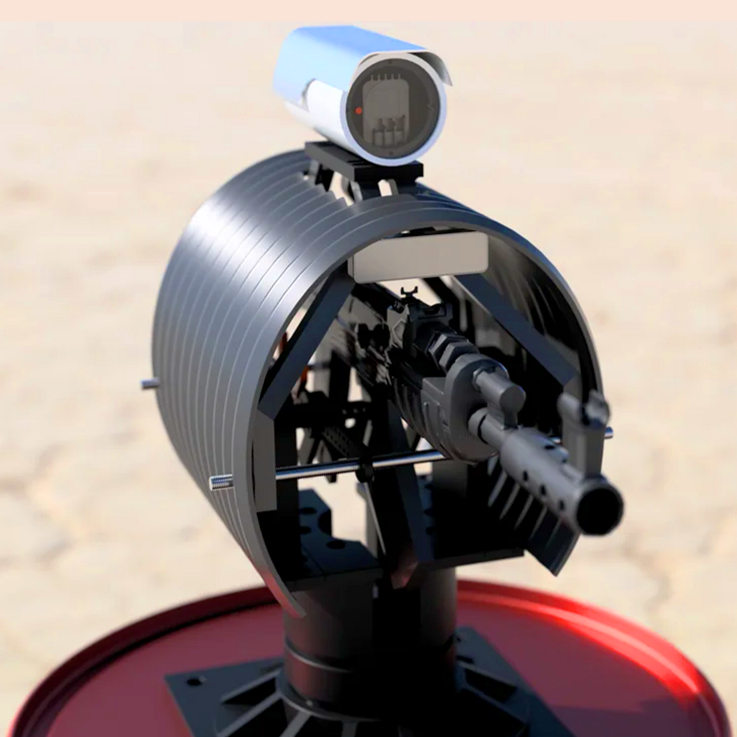 Rust Auto Turret Life Size DIY Statue
