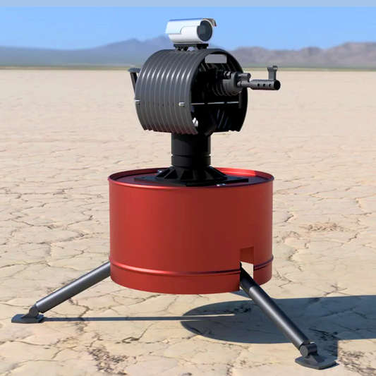 Rust Auto Turret Life Size DIY Statue