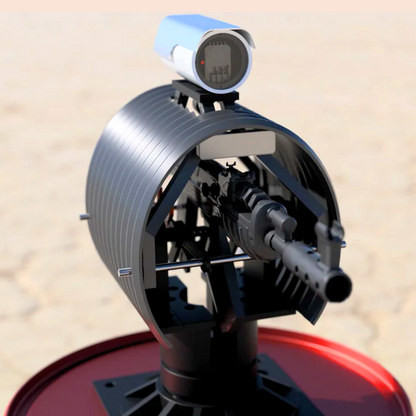 Rust Auto Turret Life Size DIY Statue