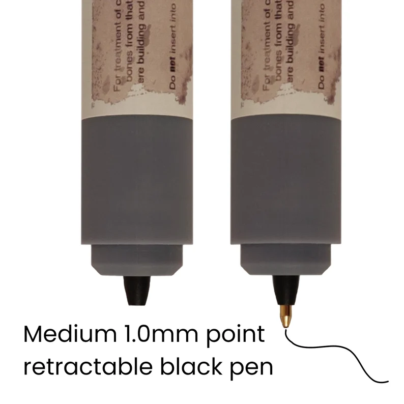 Rust Med Stim Retractable Pen