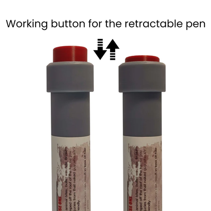 Rust Med Stim Retractable Pen