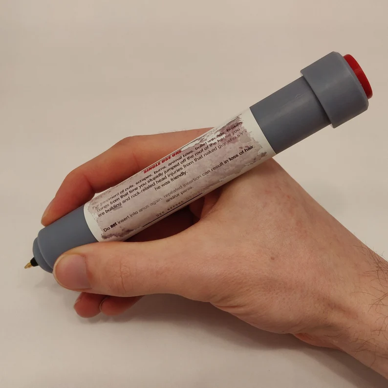 Rust Med Stim Retractable Pen
